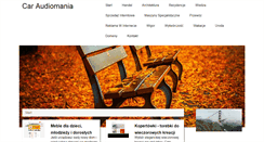 Desktop Screenshot of caraudiomania.pl